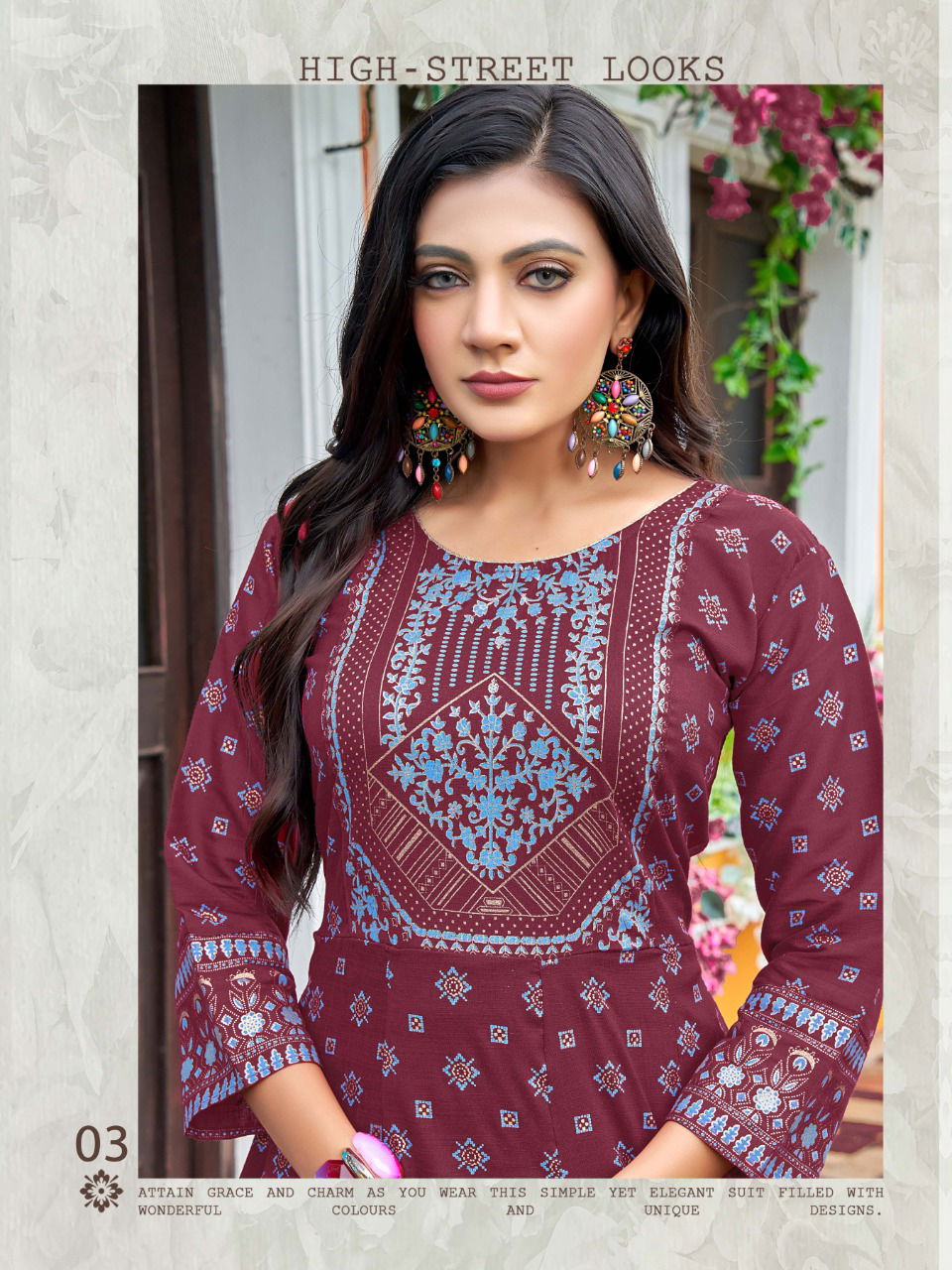 Hirwa Samantha 2 Rayon Festival Wear Long Anaraklai Kurti Collection